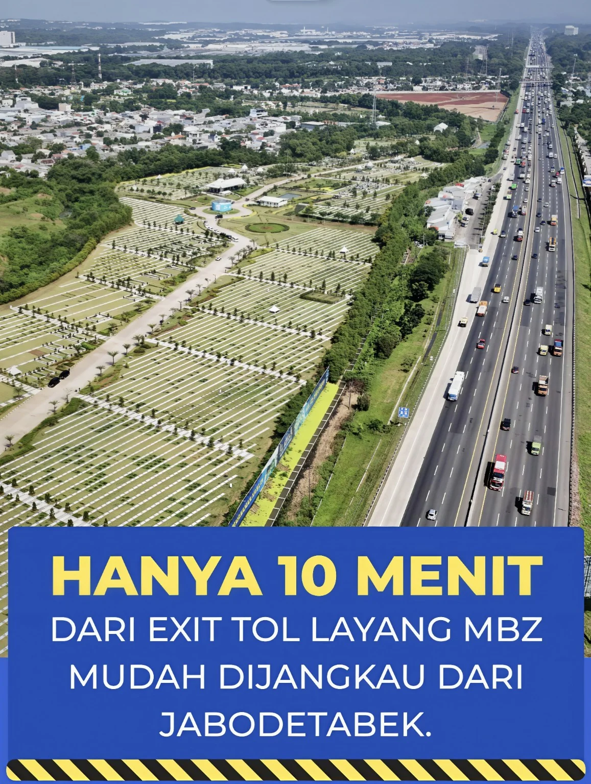 Tol Layang MBZ sebagai salah satu akses menuju Al Azhar Memorial Garden Karawang