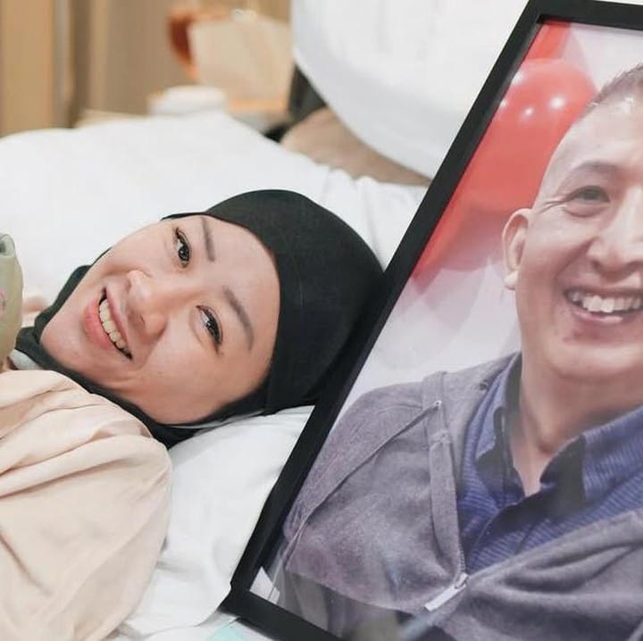 Fanny Kondoh melahirkan Baby Udon Kazuki setelah Papa Udon wafat