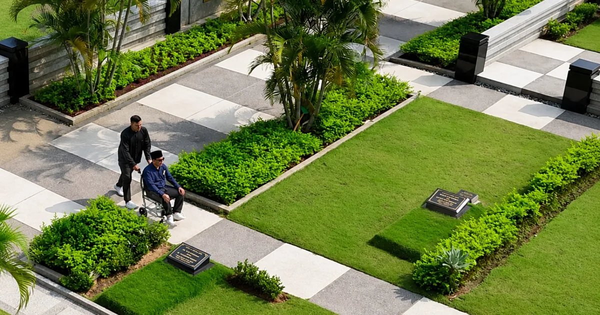 Kawasan Al Azhar Memorial Garden sebagai bagian dari informasi lokasi yang perlu diketahui keluarga