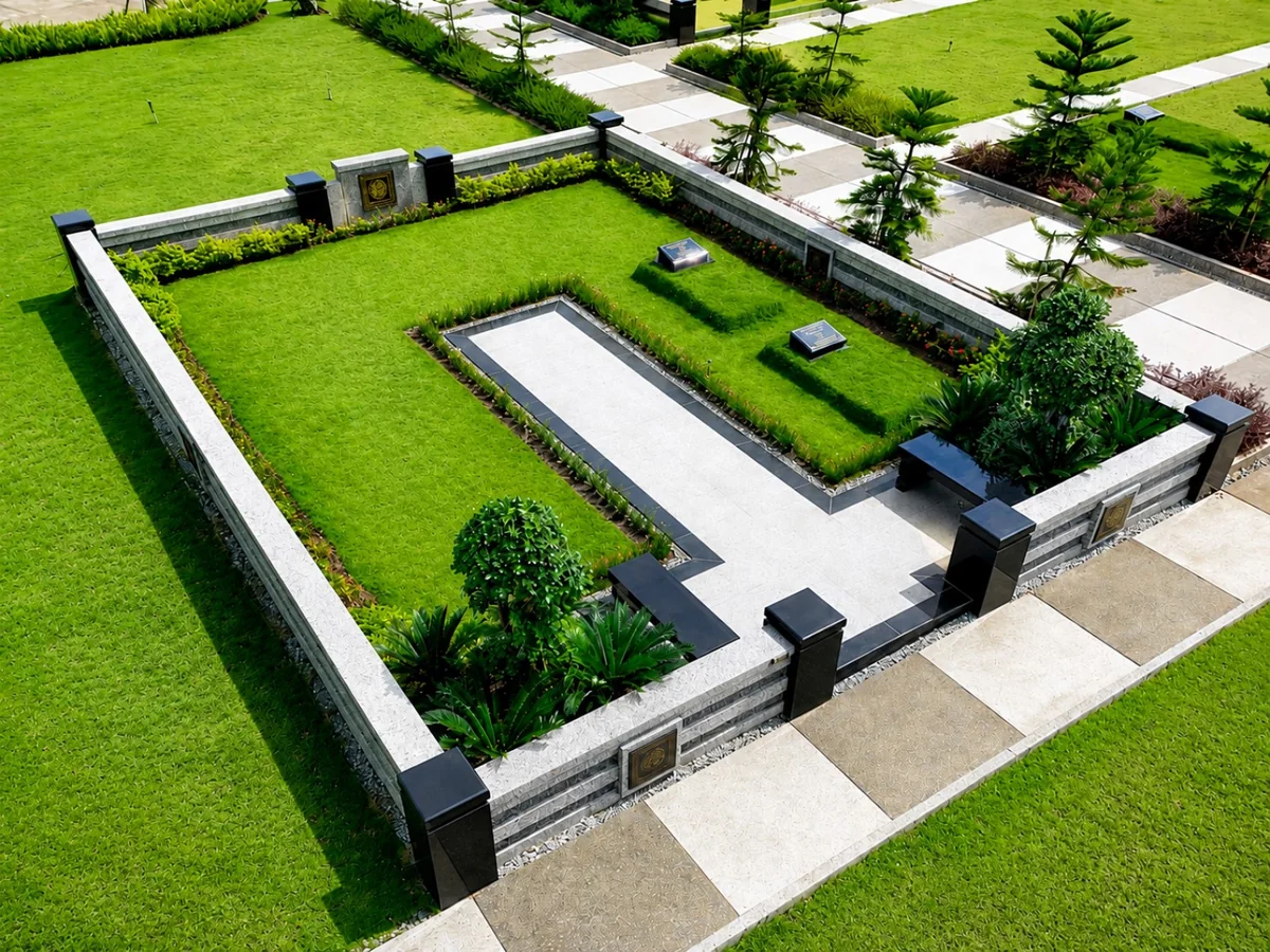 Kavling Super Family B Al Azhar Memorial Garden kapasitas delapan makam