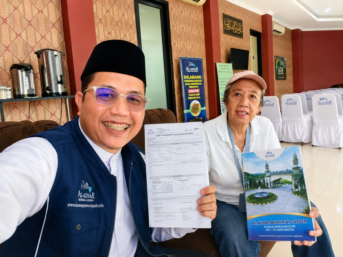 Pendampingan administrasi dan SPKM pembelian kavling makam Al Azhar Memorial Garden