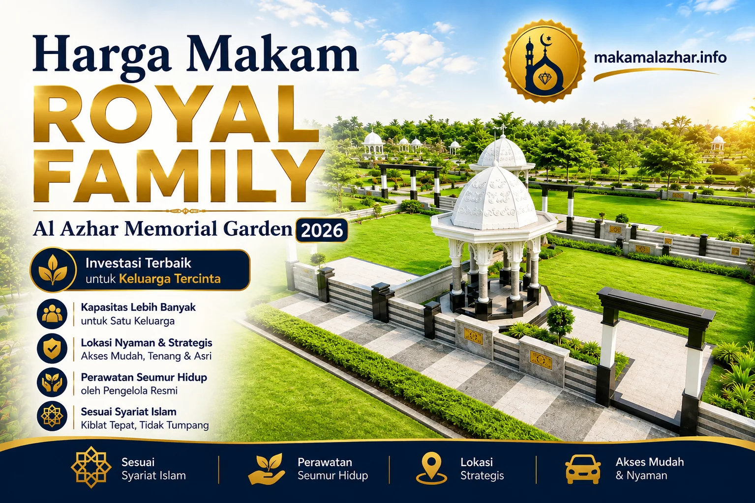 Harga Makam Royal Family Al Azhar Memorial Garden 2026