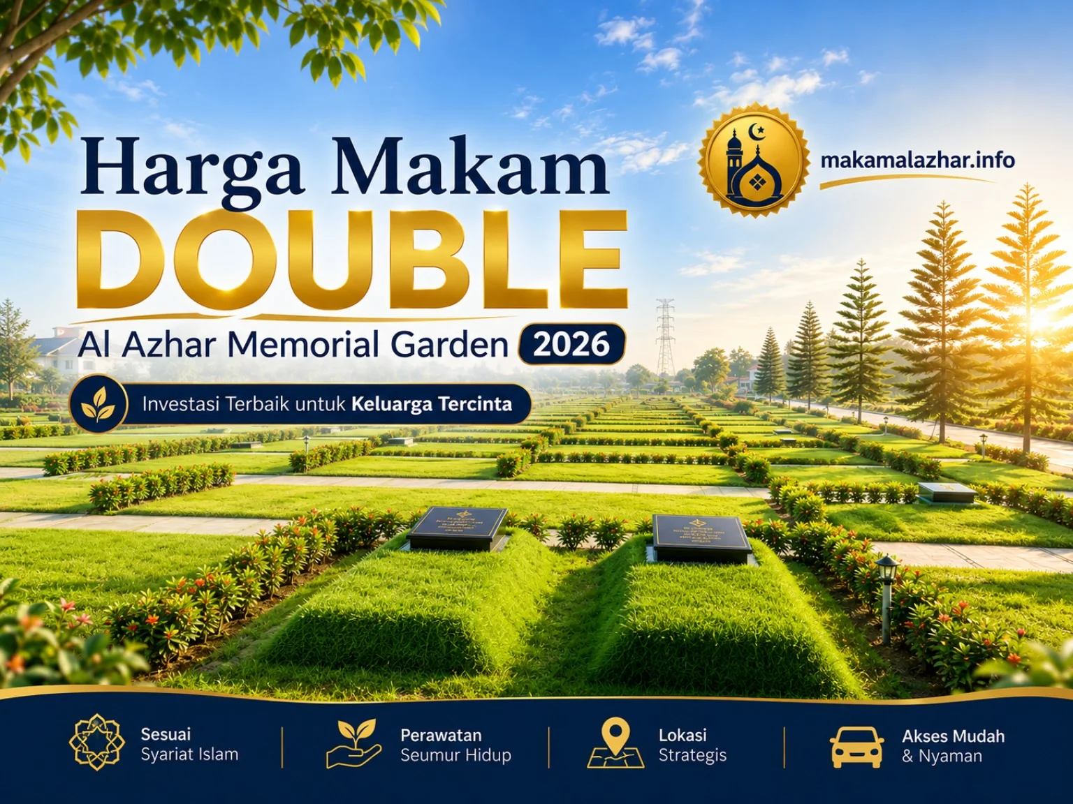 Harga kavling Double Al Azhar Memorial Garden Karawang September 2026